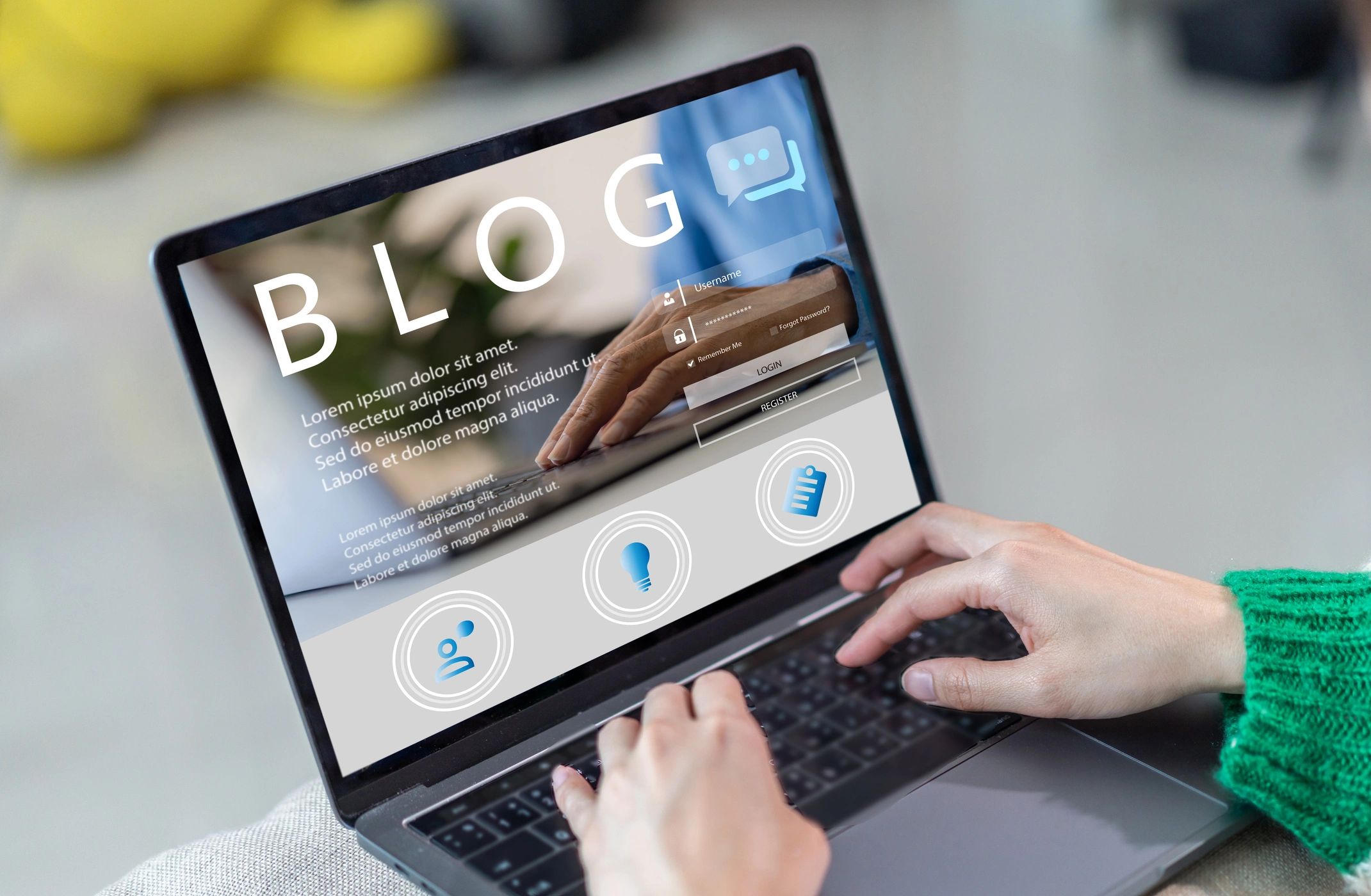 creative blog magazine layout computer graphics