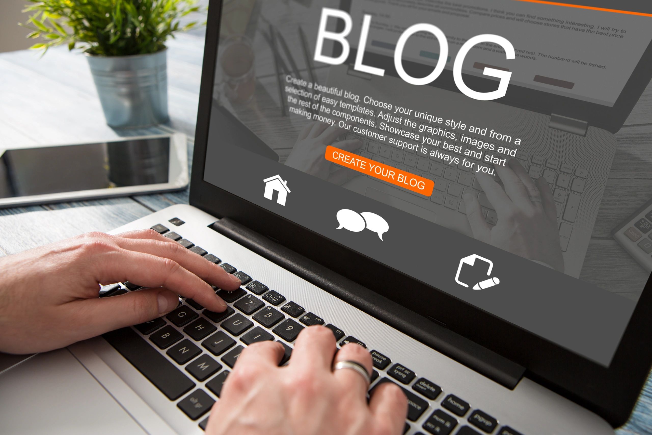 creative blog magazine layout computer graphics